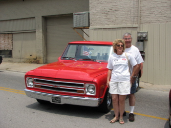 Richard and Mary drove their beatiful Chevy PU over from London