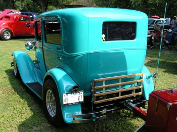 Bobby and Katherine Bischoff brought out their '31 Ford Sedan