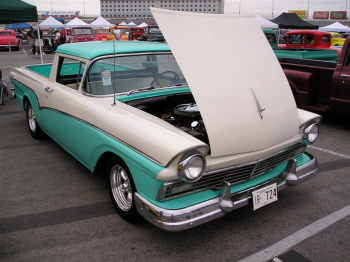 Patrick Briney is the proud owner of this rare '57 Ford Ranchero