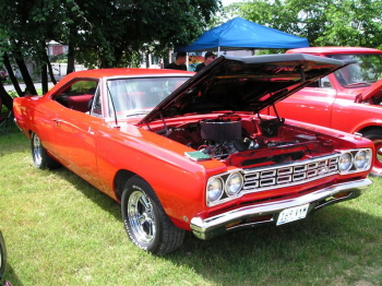 Ben Sanchez from Ben's Upholstery drives this '68 Roadrunner