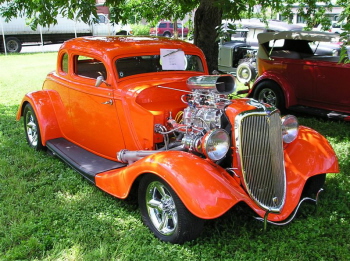 Hot Rod Larry Johnson brought out his blown coupe