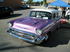 7  Dan and Kay Bowen have this '57 Chevy 'wagon in their stable of rides