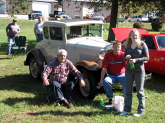 Amos Parker and his Model A Cpe