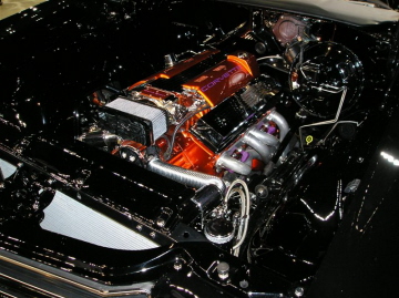 This is the engine room in Richard Tapia's '70 Chevelle