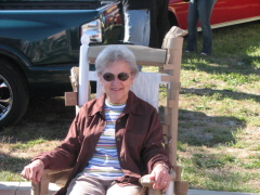 Mary Jane Dyer enjoyed the show from her Rocking Chair
