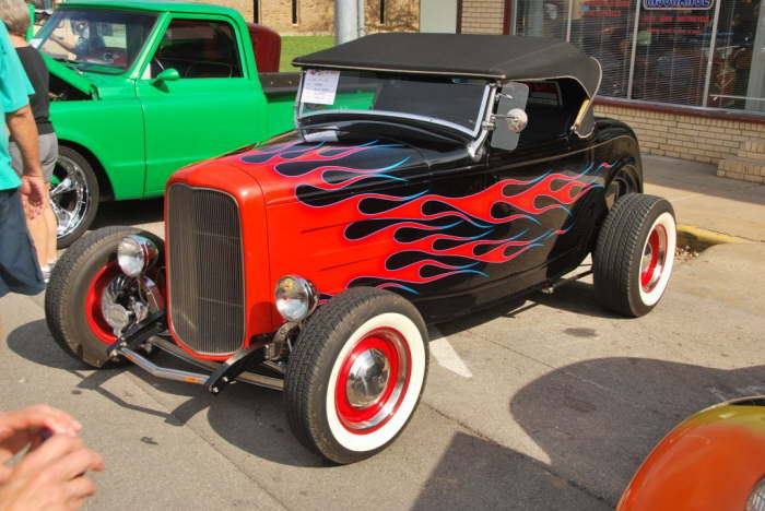 69  This flamed roadster just screams HOT ROD