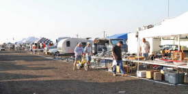 The swap meet area at dawn before the herds of people arrive.