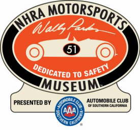 The Wally Parks NHRA Motorsports Museum logo.