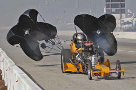 Tony Bartone set a new ET record at 5.566 and a speed record of 269.29MPH this weekend.