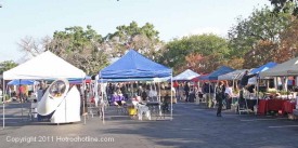 Early in the morning the Business Expo, that included several businesses from  the local area, were setting up.