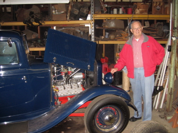 ED, got his first Hotrod Ford at 15. Now 80 and slowing down.