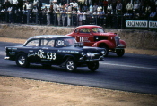 Richmond Dragway, circa 1965 drag race.  Photograph courtesy of Evelyn Roth, owner of photo unknown.