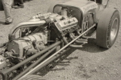 Slingshot dragster, circa 1965.   Photograph courtesy of Evelyn Roth, owner of photo unknown.