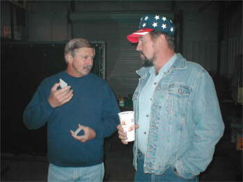 Benny telling Jack about the different types of frames his shop produces.