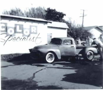 The Dream Truck in front of the Shop!