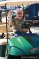 “Grand Marshall” Dave McClelland was scooting around in his golf cart.