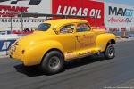 “Orange Monster” is a ’48 Plymouth with 413ci Chevy power and the owner is Larry DeWees from Cypress.