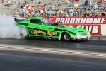 Several nostagia Funny Cars made exhibition runs, thrilling the  crowd with long, smokey burnouts, the way it used too be.
