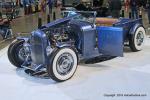 “Time Merchant” is a light blue ’32 Ford roadster pick-up crafted for a Grand National. And it’s Olds Rocket powered! Owned by Matthew Gordon from Hueytown, AL.