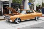 A very clean,  small block Chevy powered, ’65 Chevy Malibu SS owned by  	Roger Young.