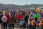 The traditional “Spectator Track Walk” on Sunday morning.