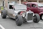 This “Traditional” ’29 Ford truck rod is 400ci Chevy powered and the  	battery is housed in box in the bed. The owner is Chuck Cliff from Anaheim, CA. 