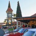 The Enderle clock tower and center were decorated for Christmas.