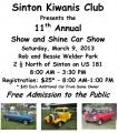 Sinton Kiwanis Club’s 11th Annual Show and Shine Car Show0